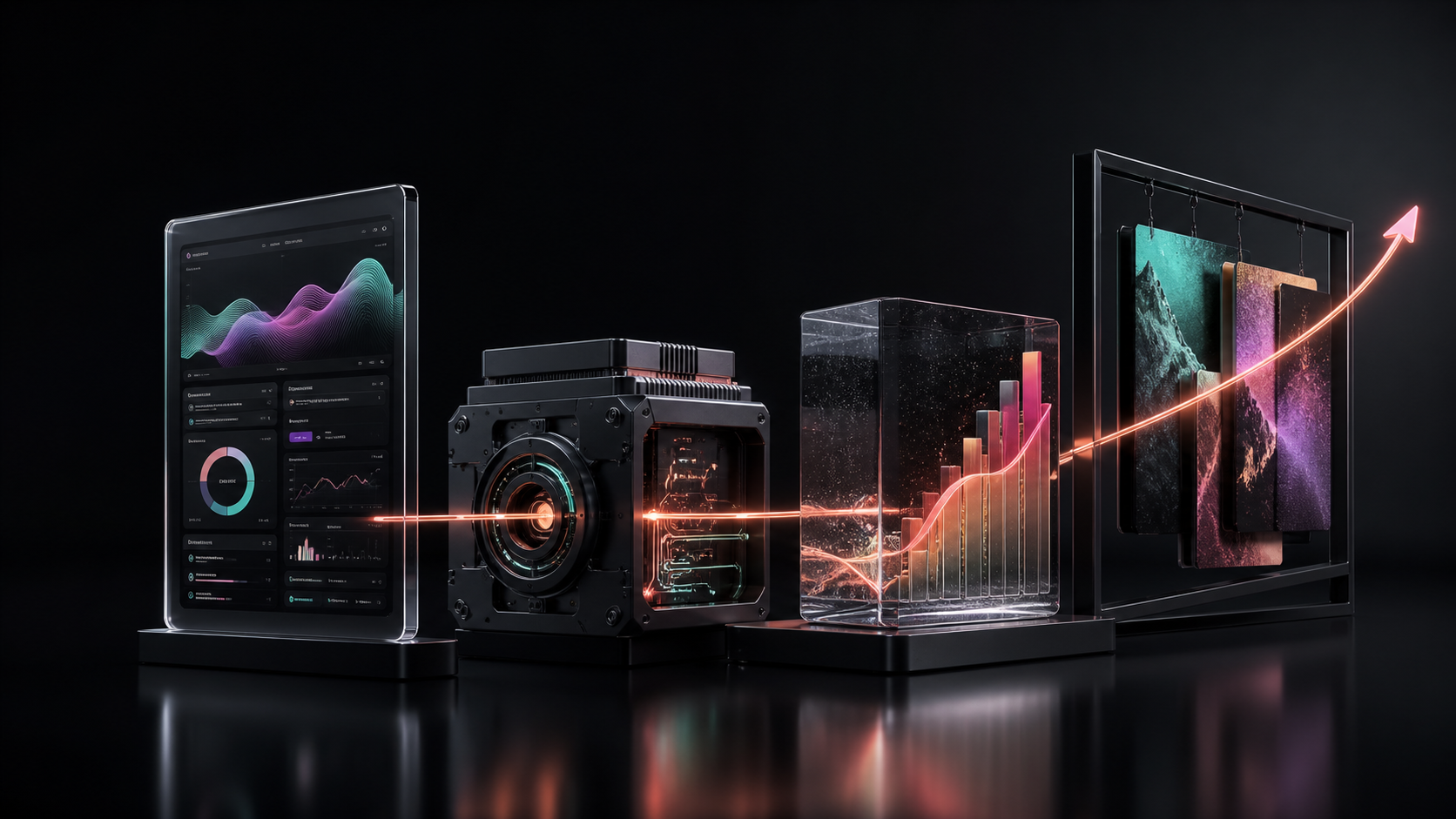 A premium three-dimensional product system connecting experience, engineering, revenue and media